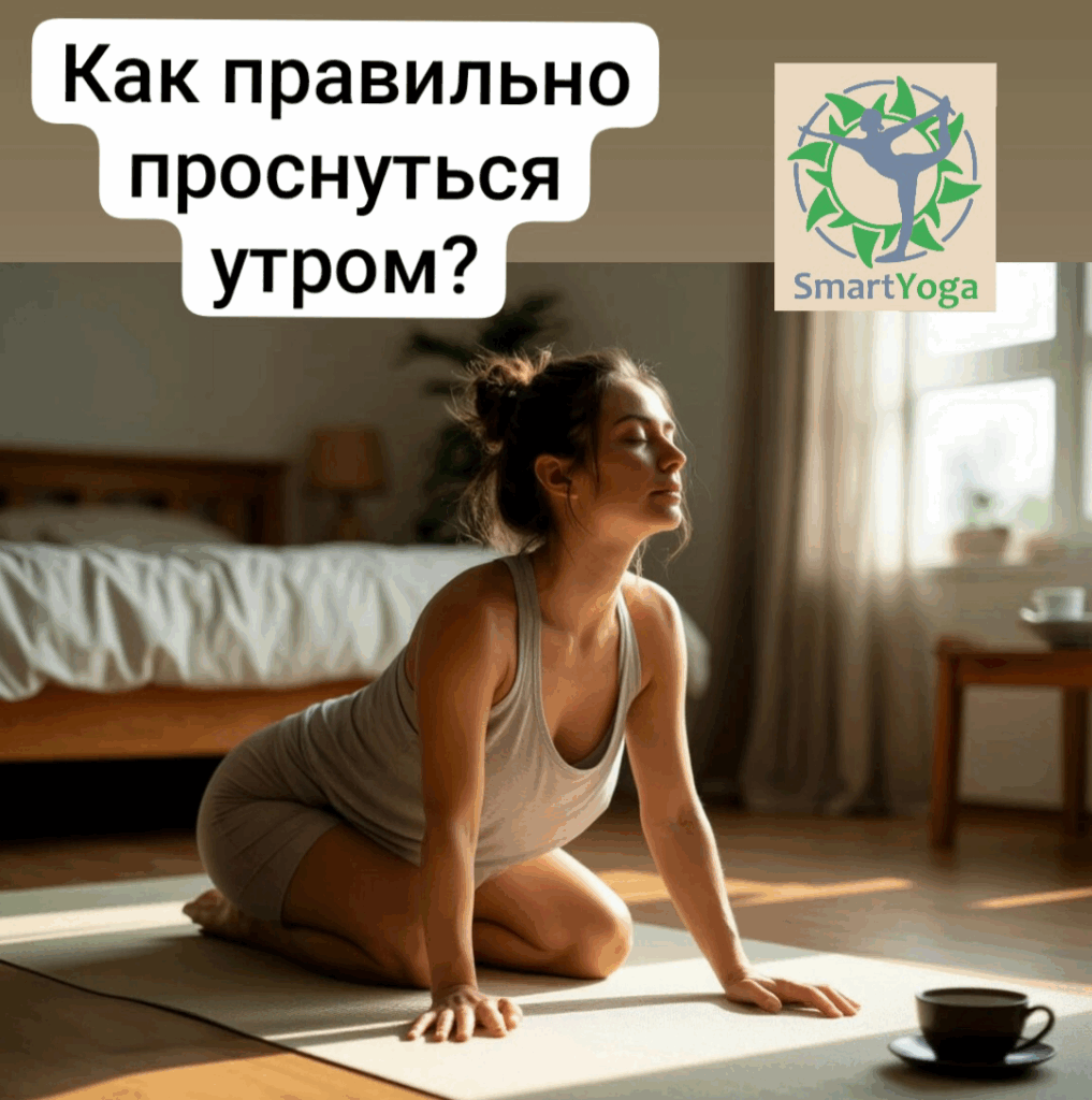 Поза Кошки для утренней йоги в домашних условиях